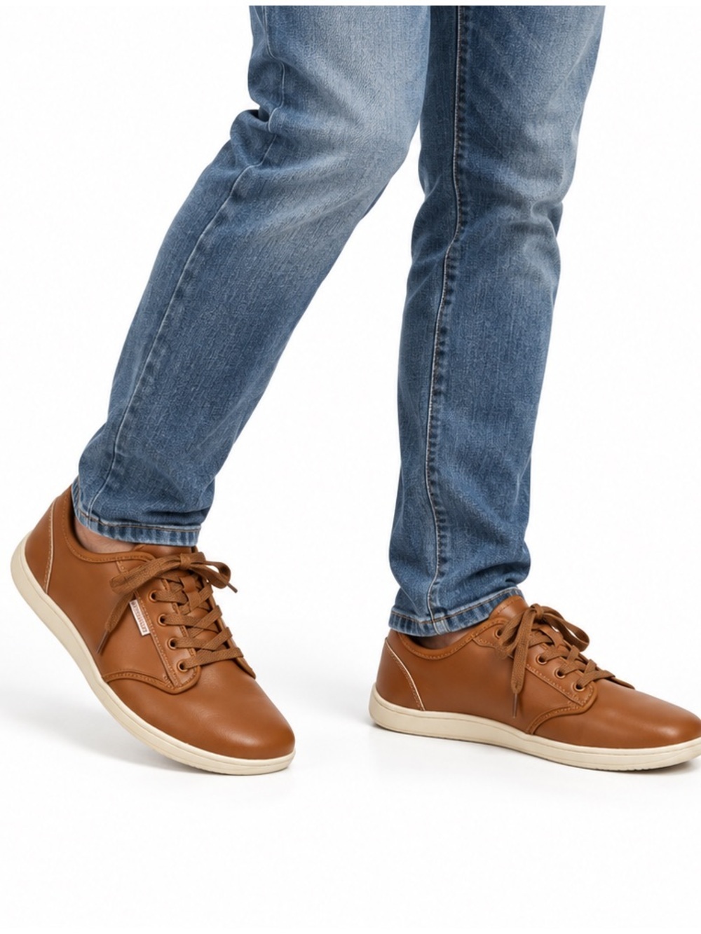 Hobibear Men's Tan Casual Lace-Up Sneakers SZ 10 EUC